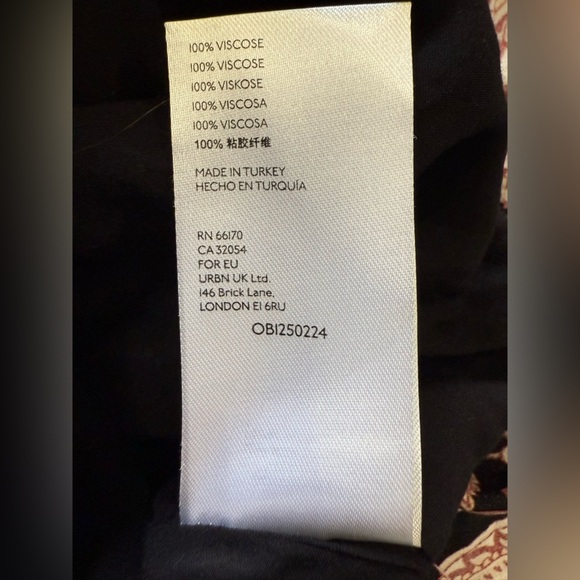 Anthropologie Women’s Cady Tiered Paisley Lined Long Sleeve Tunic Dress - Picture 11 of 11